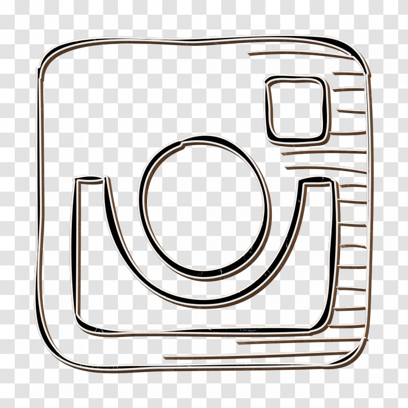 Social Media Icon Handmade Social Icon Instagram Draw Logo Icon Transparent PNG