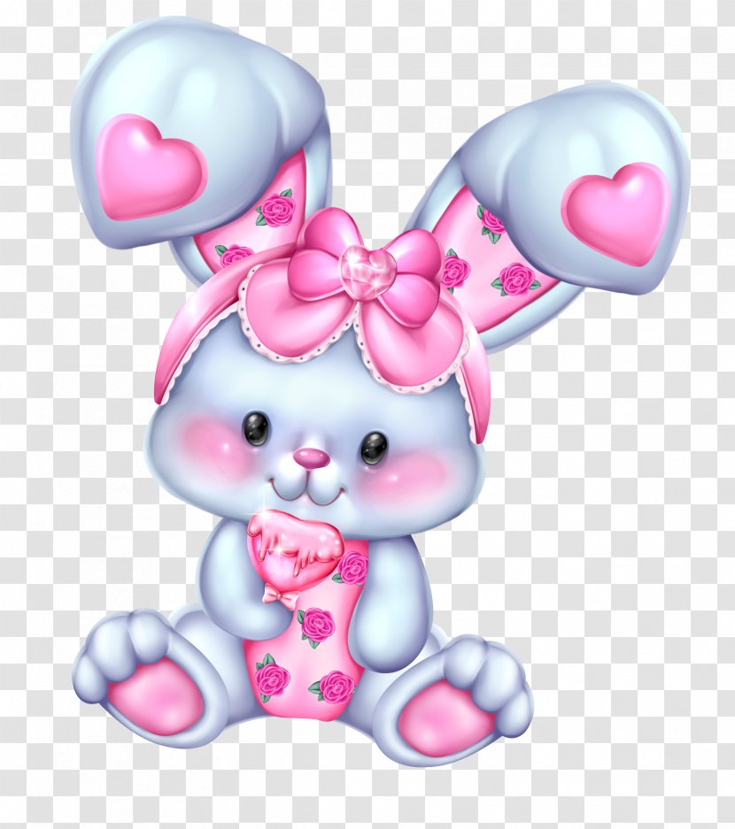 Easter Bunny Background - Animal Figure - Toy Stuffed Transparent PNG