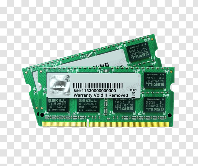 Laptop SO-DIMM DDR3 SDRAM G.Skill - Electronic Device Transparent PNG