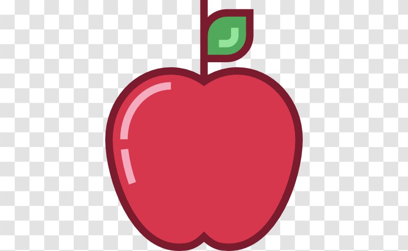 Apple Food Icon - Heart Transparent PNG