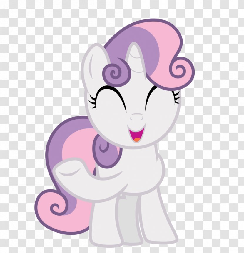Sweetie Belle Cat Pony Apple Bloom - Silhouette - Cute Sticky Transparent PNG