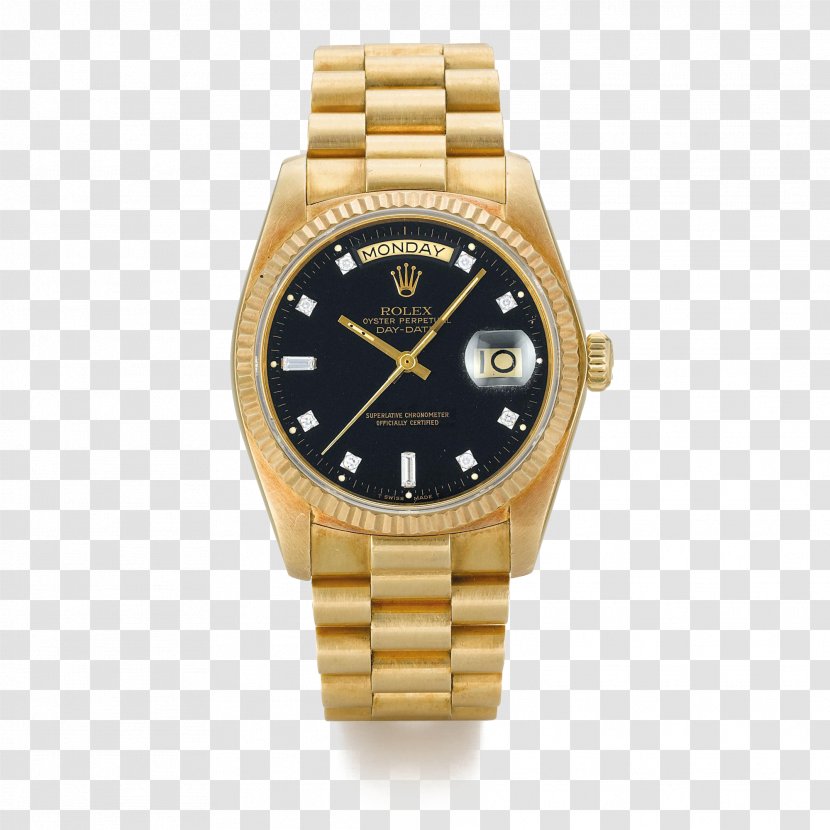 Rolex Datejust Daytona Day-Date Watch - Bezel - Black Gold Men's Transparent PNG