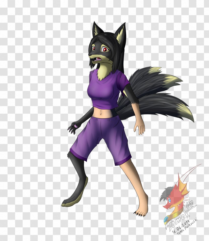 Dog Canidae Figurine Character Purple Transparent PNG