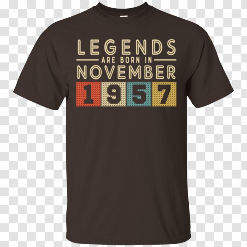 T-shirt Hoodie Clothing Top - Logo - Legends Are Born In November Transparent PNG