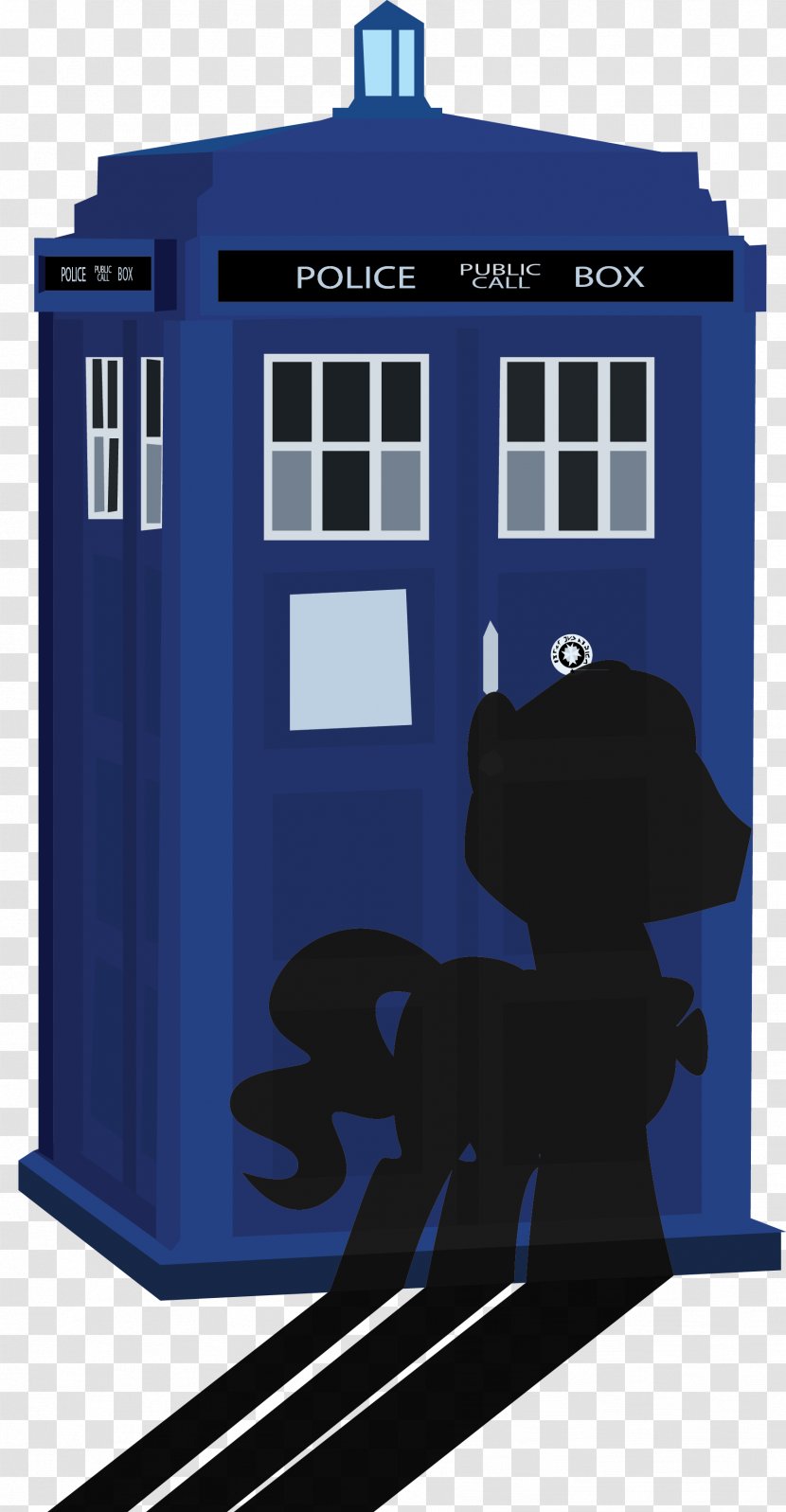 Doctor TARDIS Derpy Hooves Rainbow Dash Pony - Blue Transparent PNG