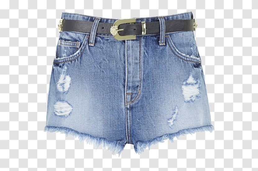 Jeans Shorts Denim Button Transparent PNG