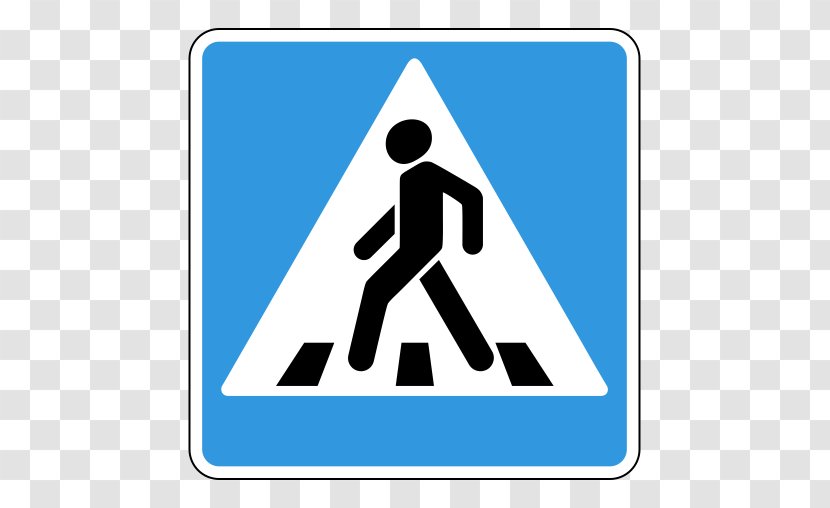 Traffic Sign Pedestrian Crossing Signage Code - Triangle - Road Shop Transparent PNG