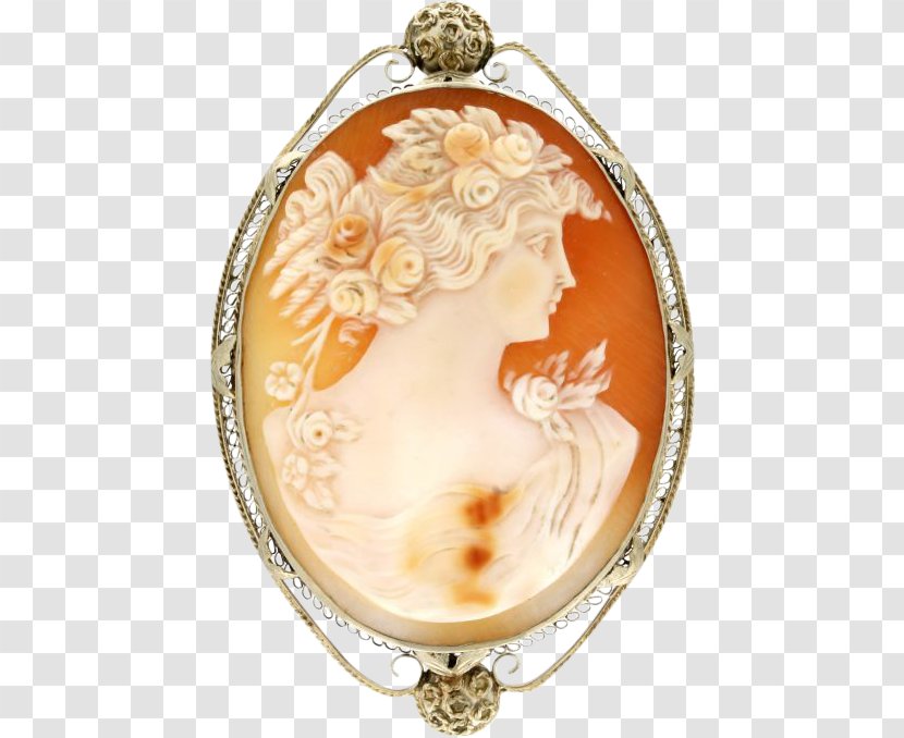 Locket Oval M Orange S.A. - Pendant Transparent PNG