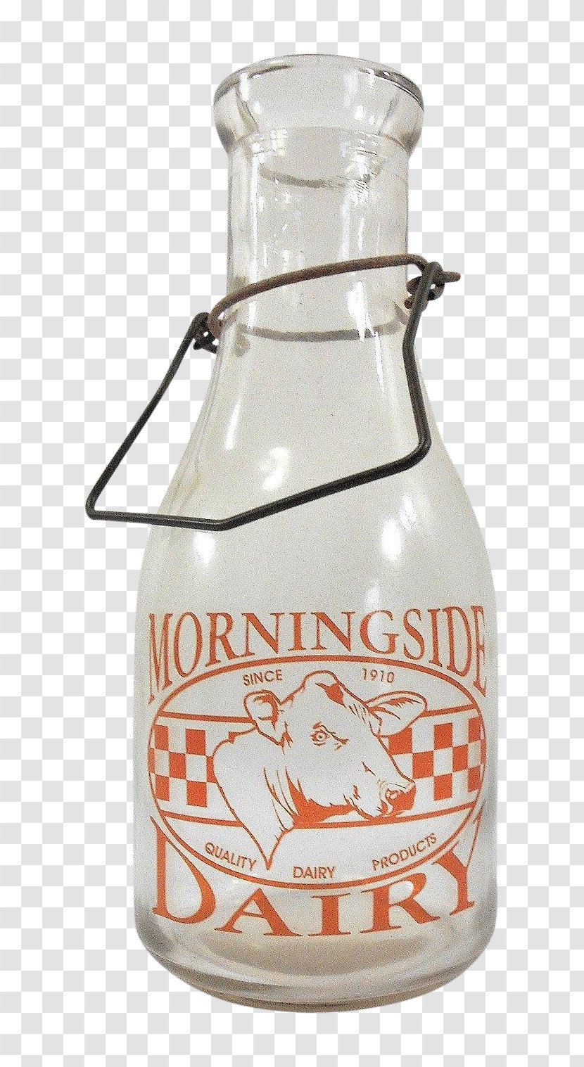 Glass Bottle Milk Holstein Friesian Cattle - Farm - Old Transparent PNG