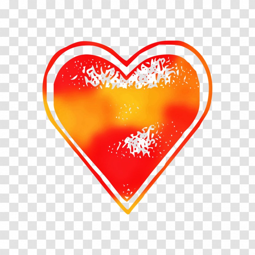 Computer File Clip Art Download - Heart - Orange Transparent PNG