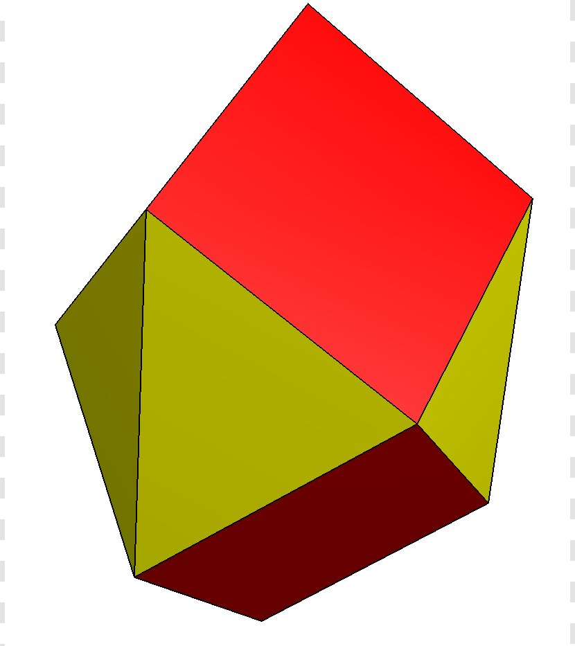 Trapezo-rhombic Dodecahedron Face Square - Convex Set Transparent PNG