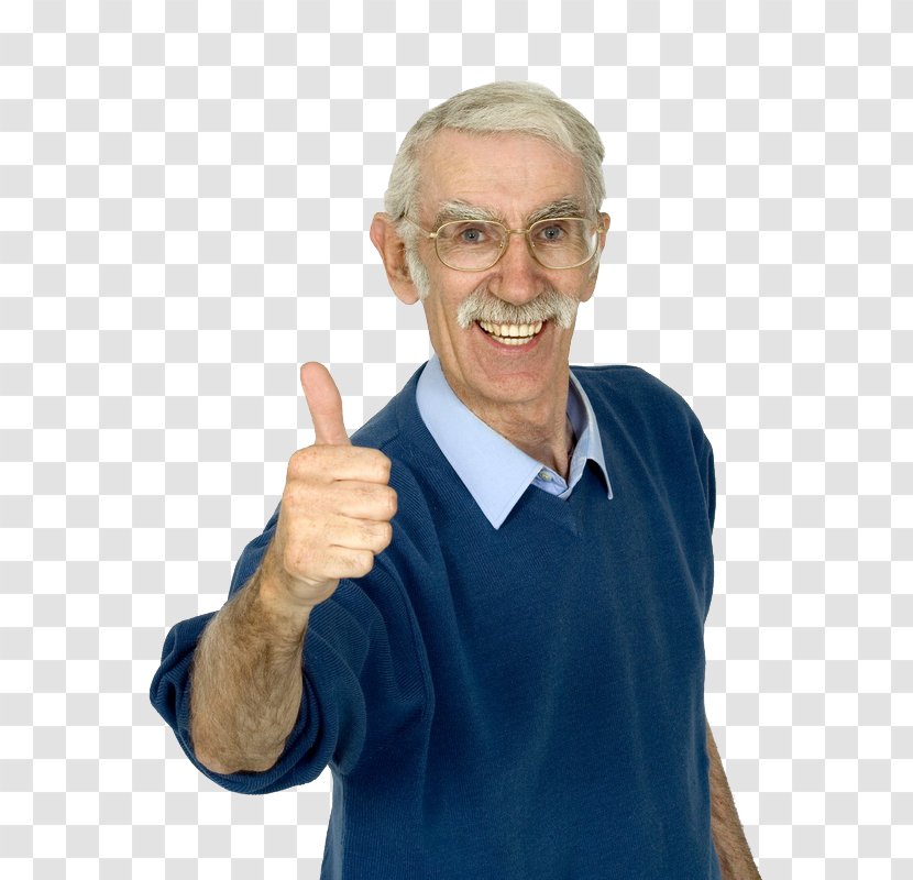 Old Age Thumb Signal Man Stock Photography Transparent PNG