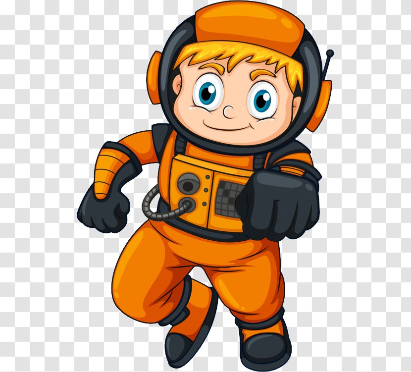 Clip Art Child Vector Graphics Illustration Astronaut - Coloring Book Transparent PNG