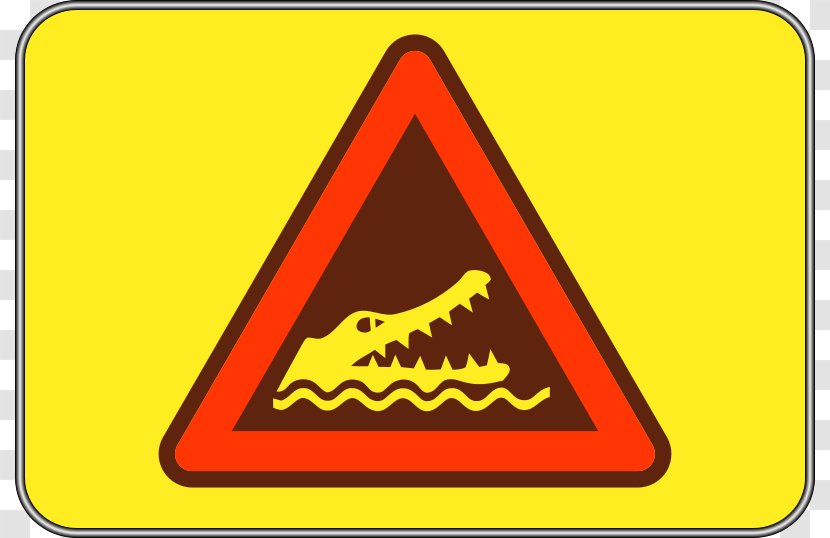 Queensland Crocodile Photography Royalty-free - Hazard - Warning Signs Transparent PNG