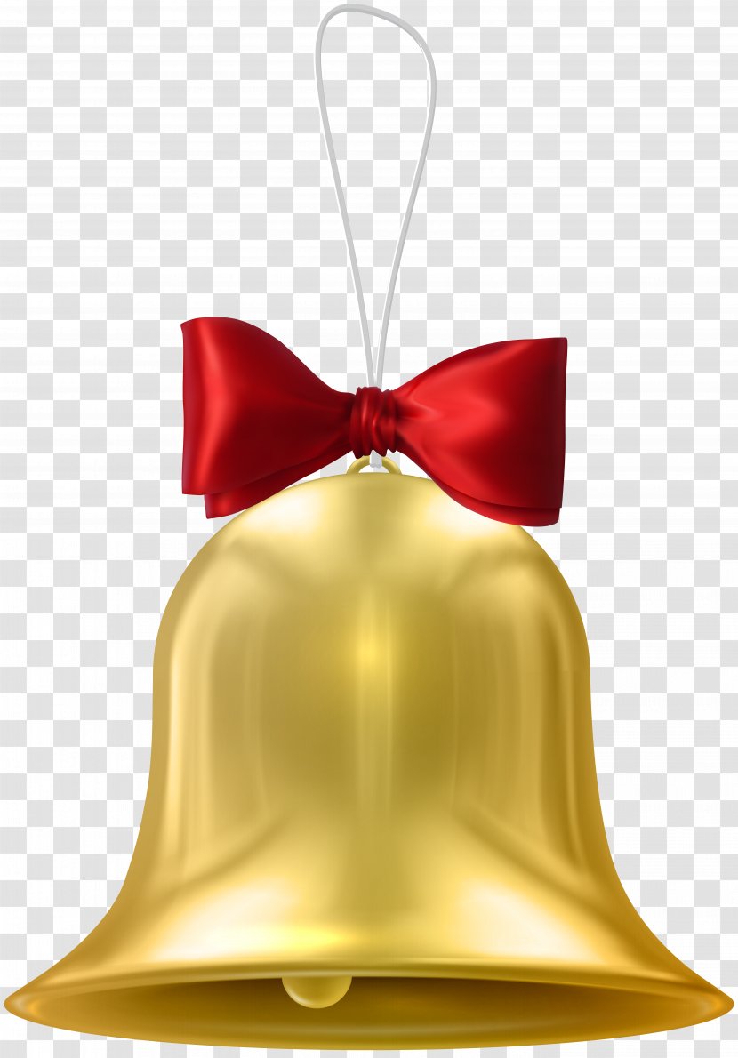 Christmas Bell Clip Art - Jingle - Gold Transparent Transparent PNG