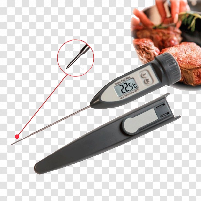 Measuring Instrument Meat Thermometer Termómetro Digital Sonda De Temperatura - Freezers Transparent PNG