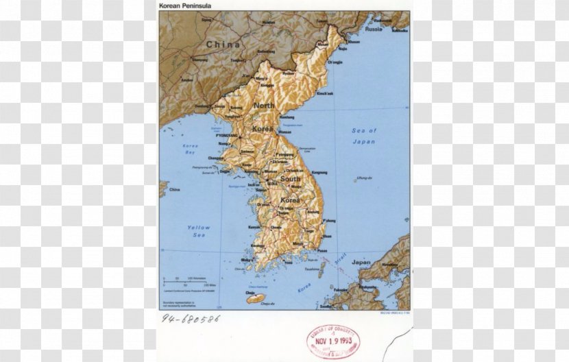 Korean War North Korea Vietnam Cold - Peninsula - Map Transparent PNG