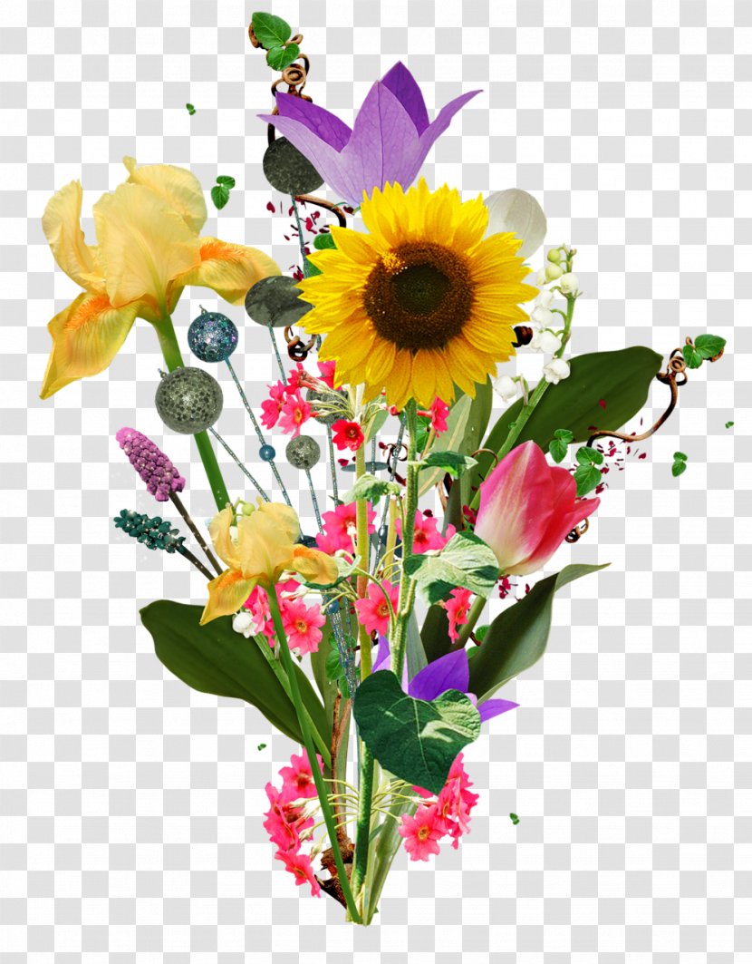 Clip Art - Petal - Bouquet Of Flowers Transparent PNG