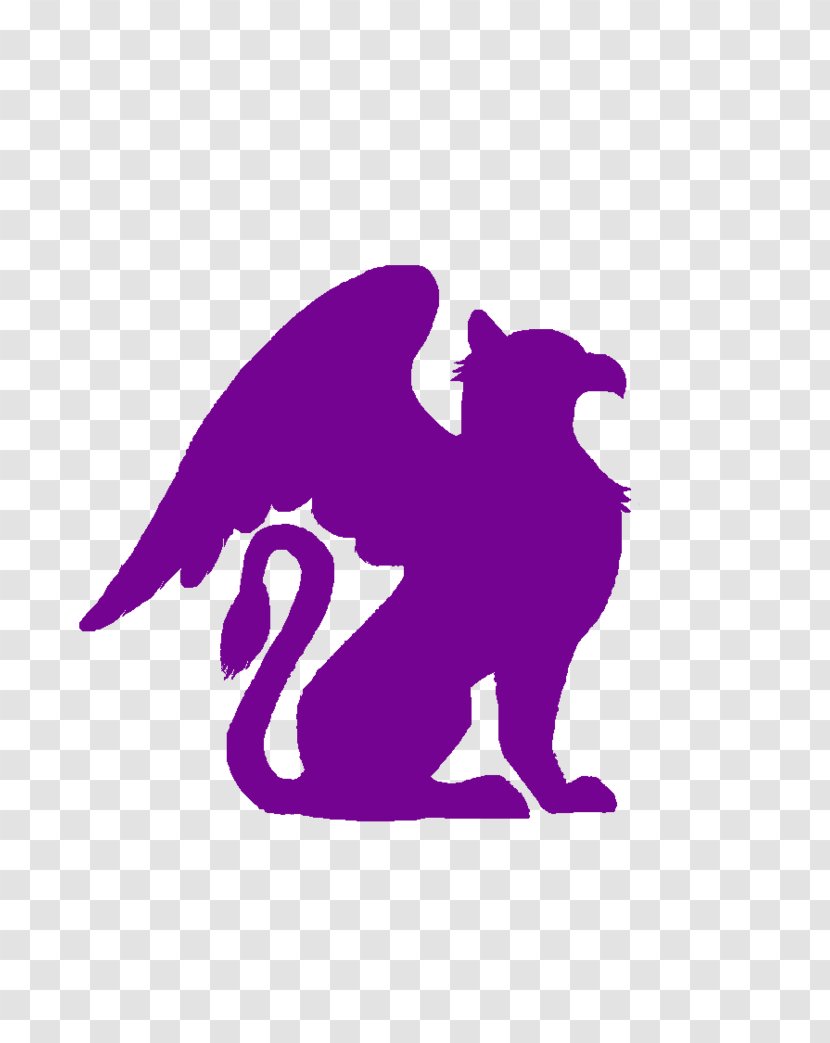 Clip Art Silhouette Logo Animal Character - Fictional - Griffon Transparent PNG