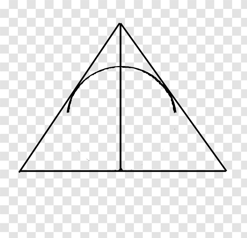 Triangle Point Symmetry Line Art - Area Transparent PNG