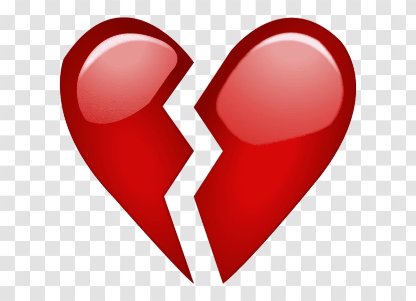 Broken Heart Emoji Emoticon Love - Cartoon Transparent PNG