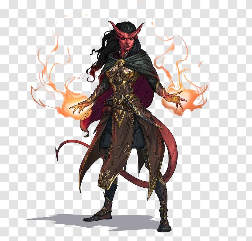 Player's Handbook Dungeons & Dragons Tiefling Demon Player Character - Planetouched - Planescape Torment Transparent PNG
