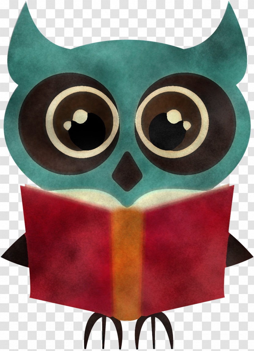 Owl Cartoon Bird Of Prey Turquoise Transparent PNG