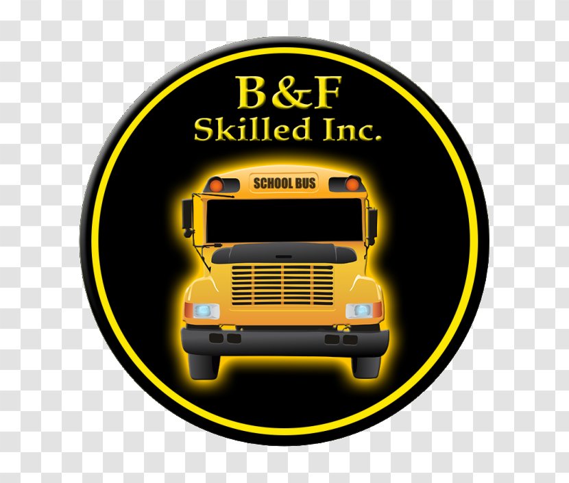 Bus B&F Skilled Inc Motor Vehicle Brand - Yellow Transparent PNG