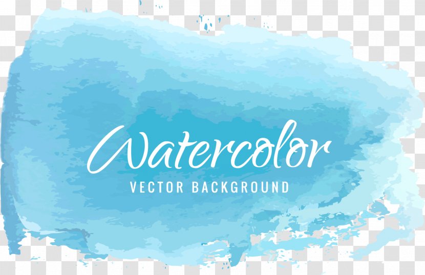 Watercolor Painting Blue - Color - Vector Background Transparent PNG