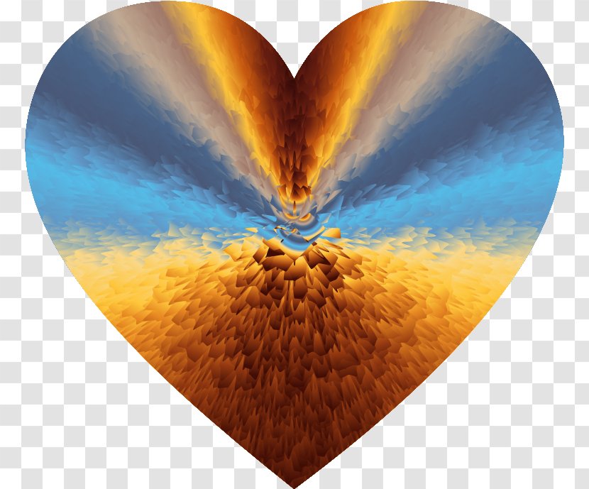 Heart Turbulence Light Clip Art - Colorful Transparent PNG