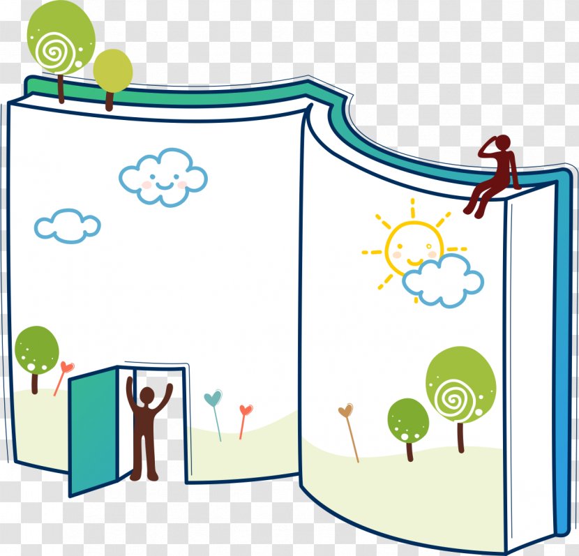 Book Cartoon Illustration - Green - Illustrations Transparent PNG