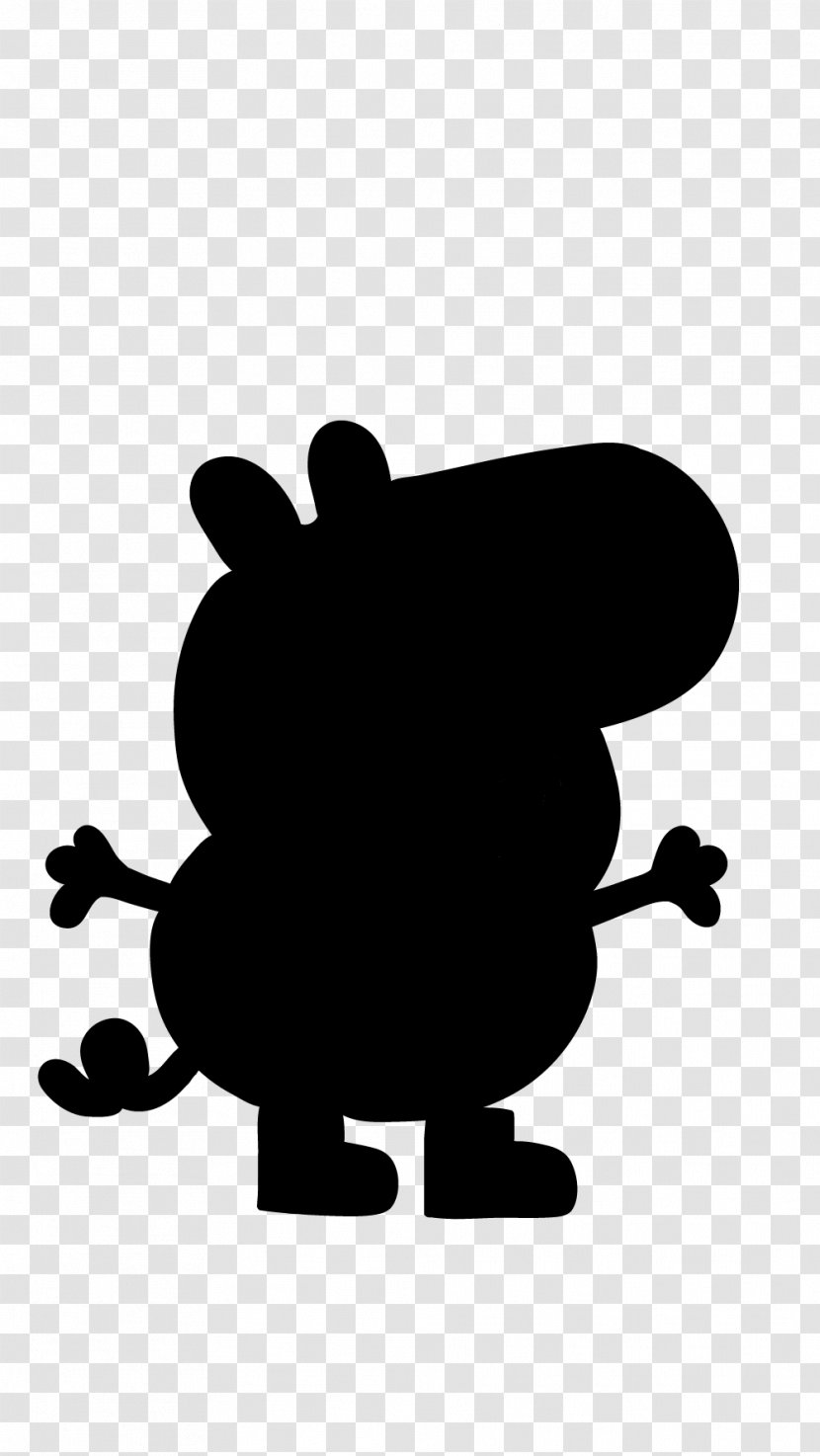 Clip Art Silhouette Animal Black M - Cartoon - Logo Transparent PNG