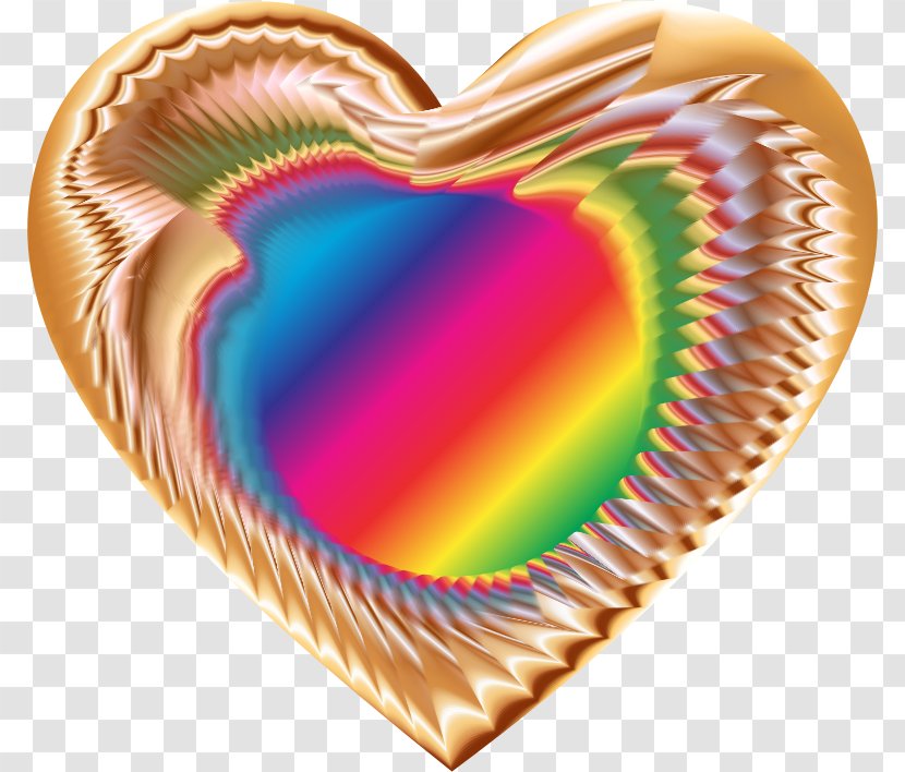 Heart Color Clip Art - Frame - Colorful Transparent PNG