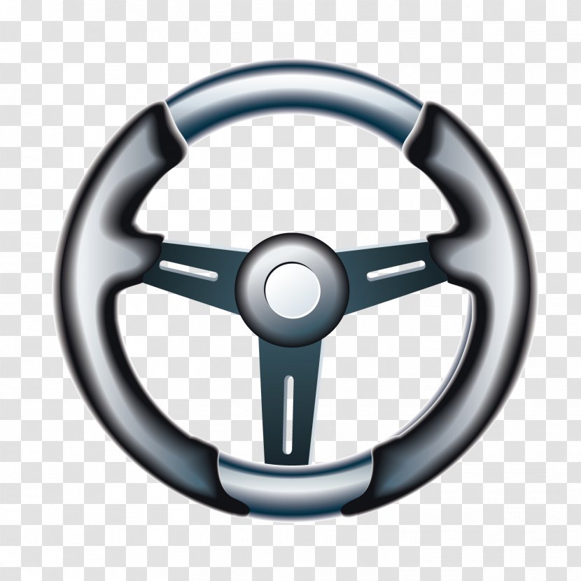 On The Fine Car Steering Wheel - Alloy - Product Transparent PNG
