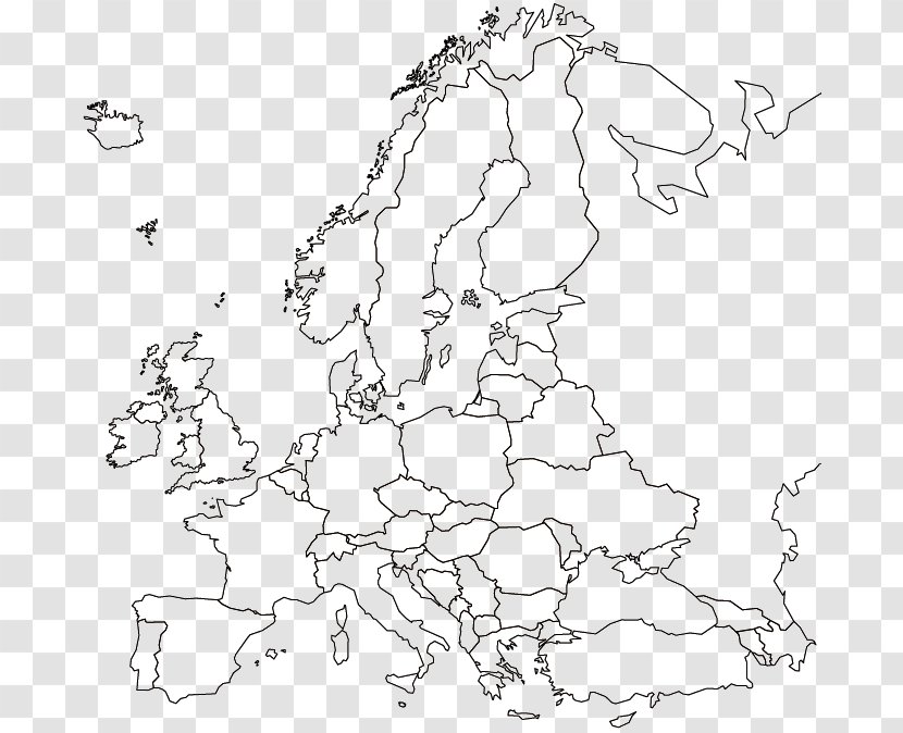 Eastern Europe Blank Map World Geography - Politics Of Transparent PNG