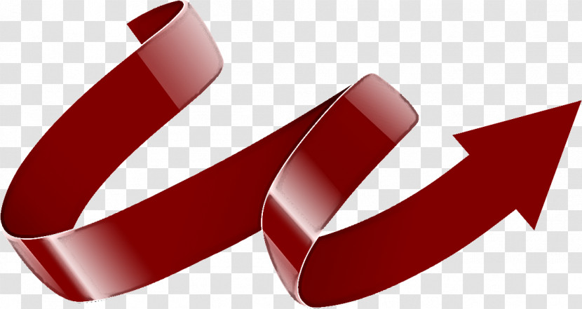 Red Ribbon Material Property Font Logo Transparent PNG