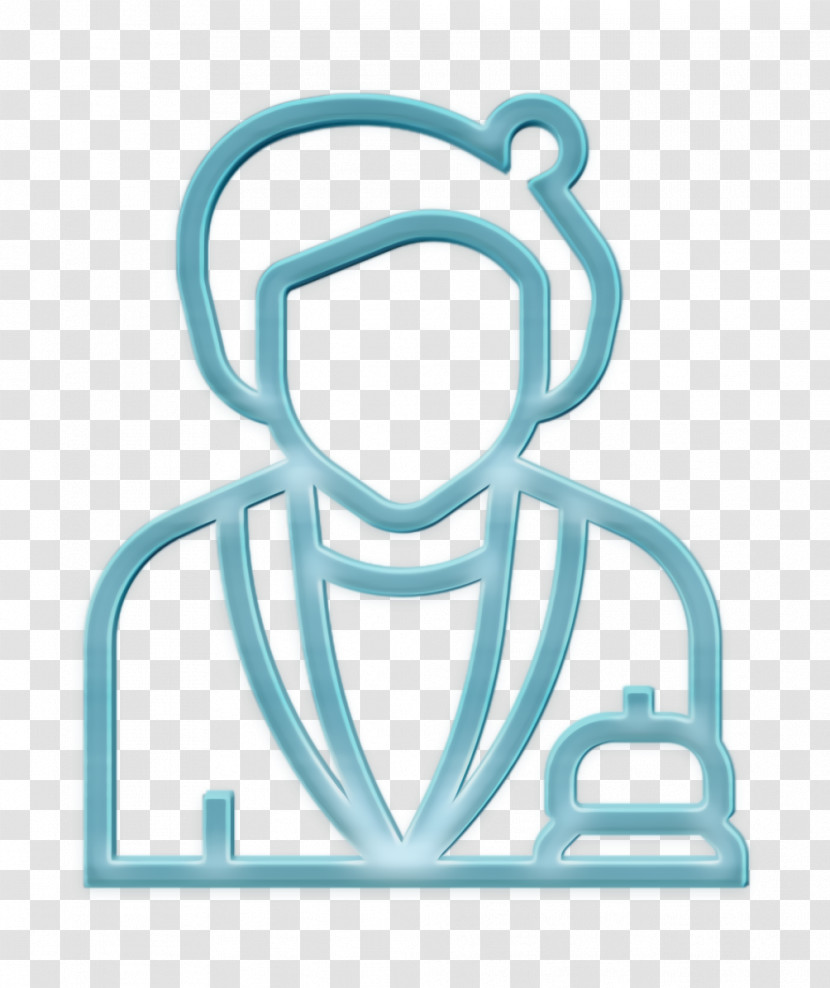 Receptionist Icon Jobs And Occupations Icon Hotel Icon Transparent PNG