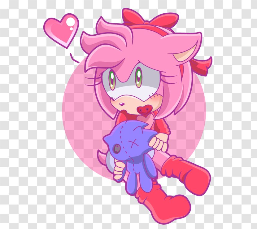 Amy Rose Sonic Chaos The Hedgehog Shadow Tails - Silhouette - Baby Dress Transparent PNG