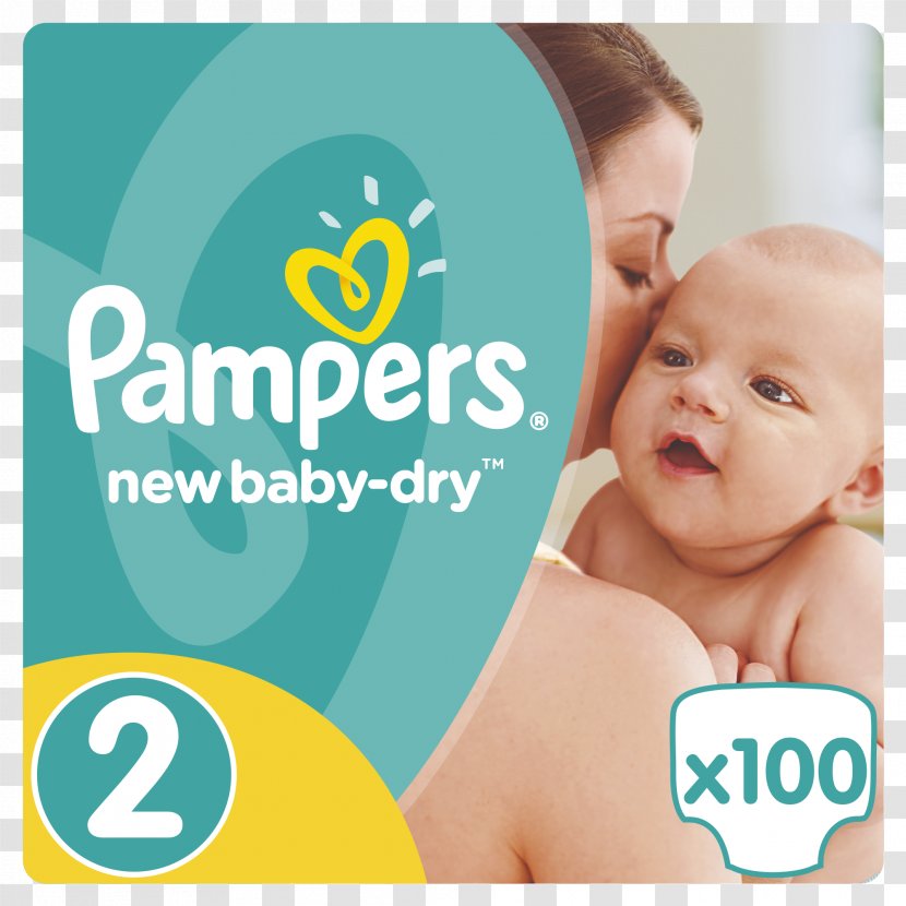 Diaper Pampers Baby Dry Size Mega Plus Pack MINI Neonate - Logo - Mini Transparent PNG