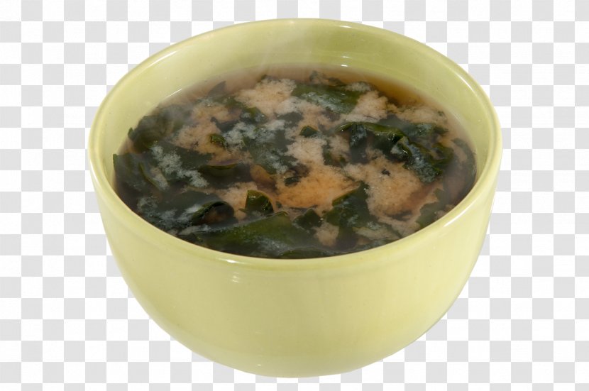 Miso Soup Vegetarian Cuisine Sushi - Tableware Transparent PNG