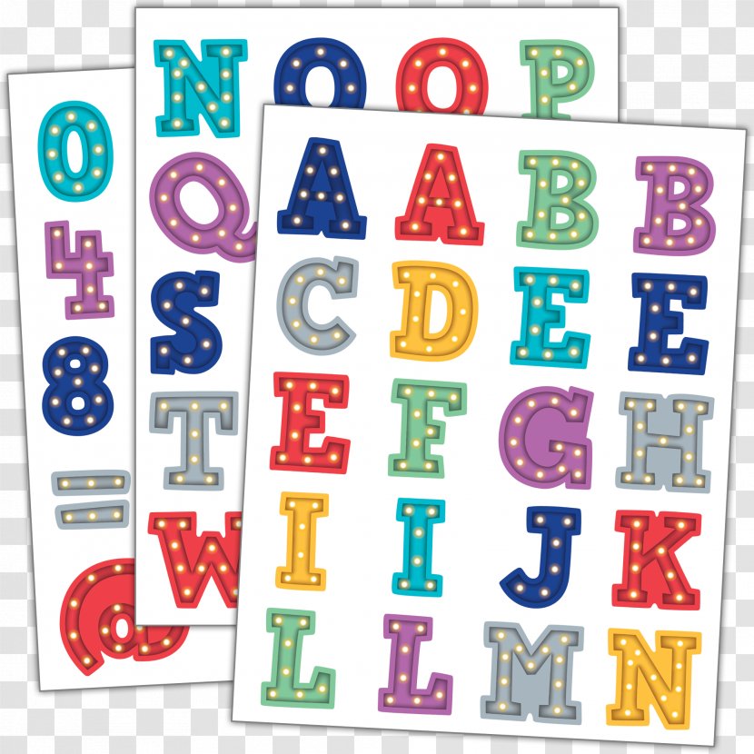 Font Alphabet Sticker Image Teacher - Arbel - Marquee Letter Transparent PNG