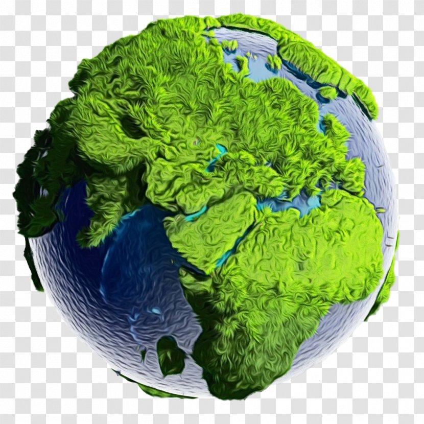 Earth World Leaf Vegetable Broccoli Grass - Save The - Planet Plant Transparent PNG