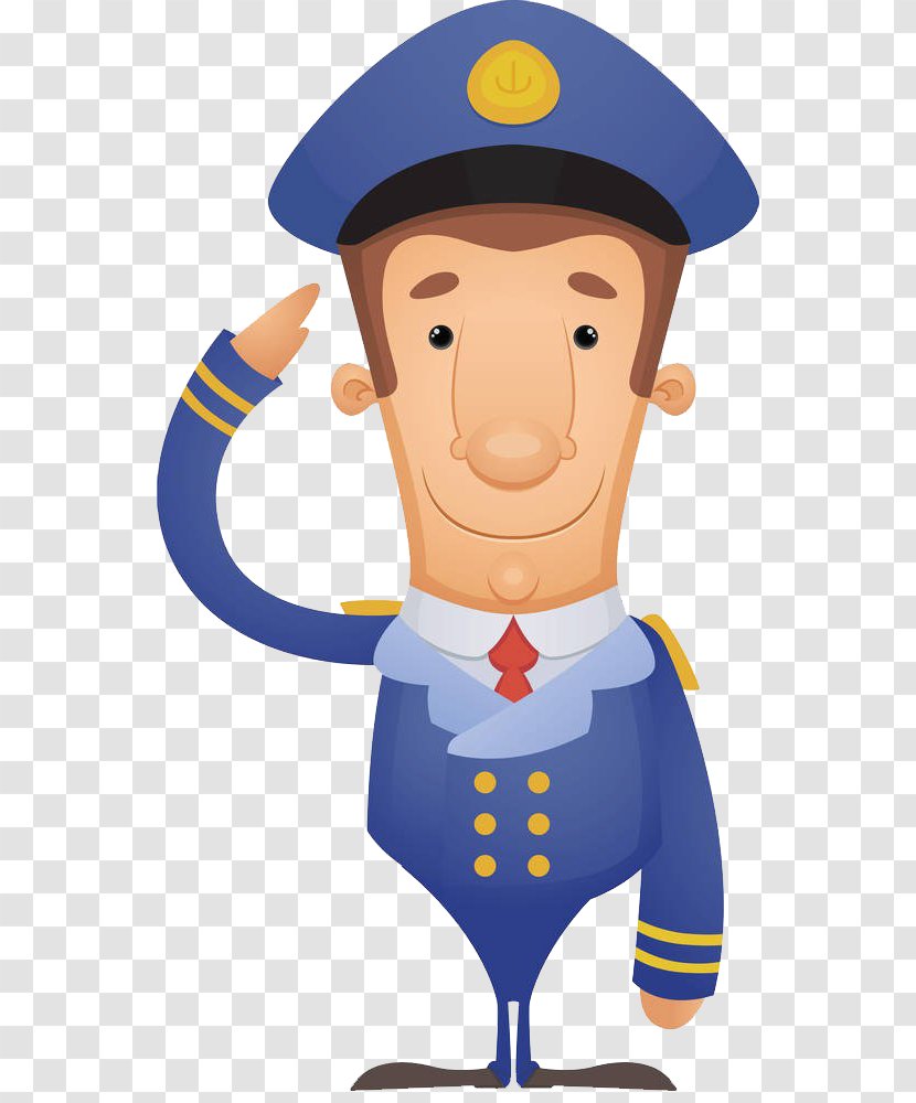 Cartoon Salute Royalty-free Clip Art - Male - The Police Transparent PNG