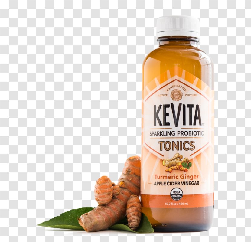 Kombucha Tonic Water Cider Turmeric Ginger - Probiotic Transparent PNG