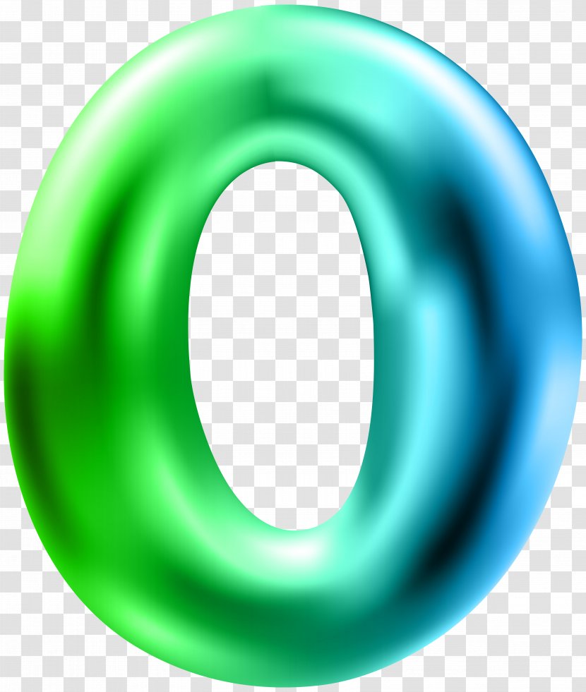 Clip Art - Green - Zero Number Transparent PNG
