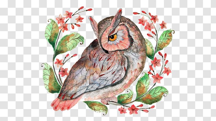 Barn Owl Calendar December Illustration - Round Transparent PNG
