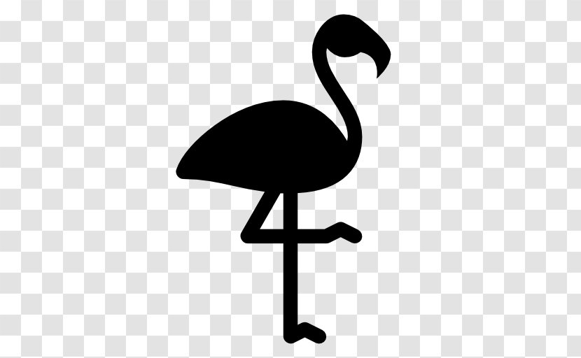 Flamingo Clip Art - Black And White Transparent PNG