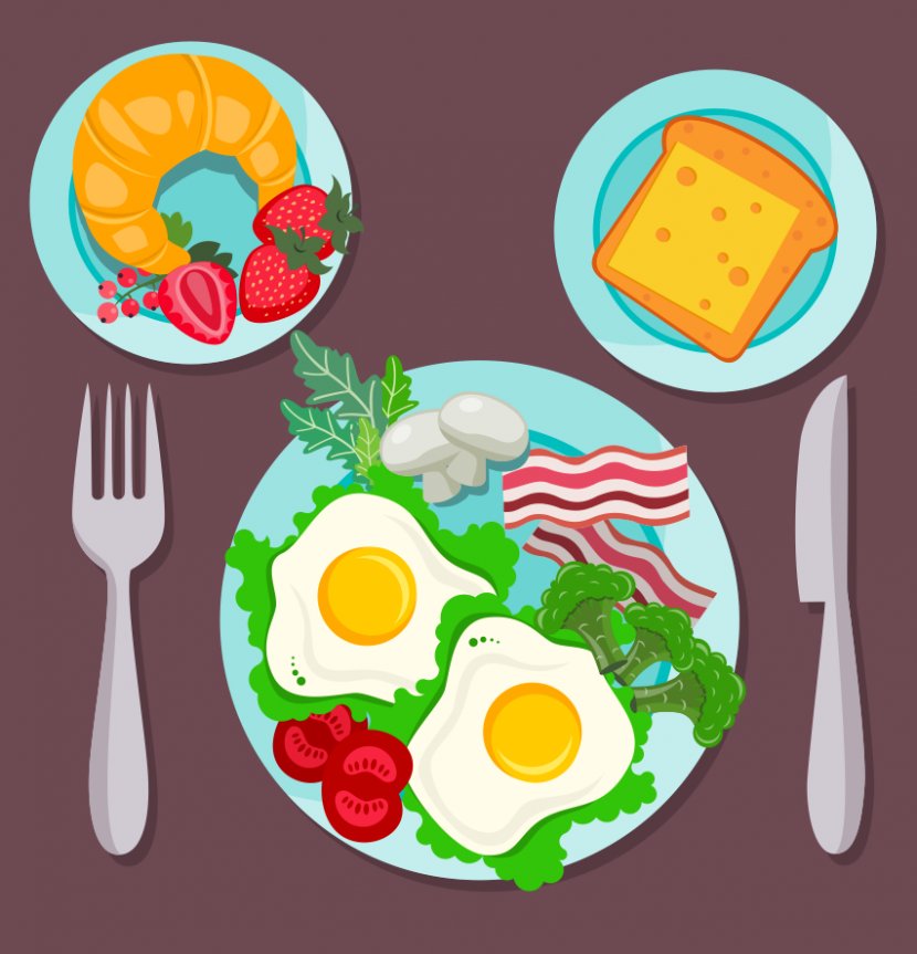 Breakfast Fast Food French Fries Court Clip Art - Canteen Cliparts Transparent PNG