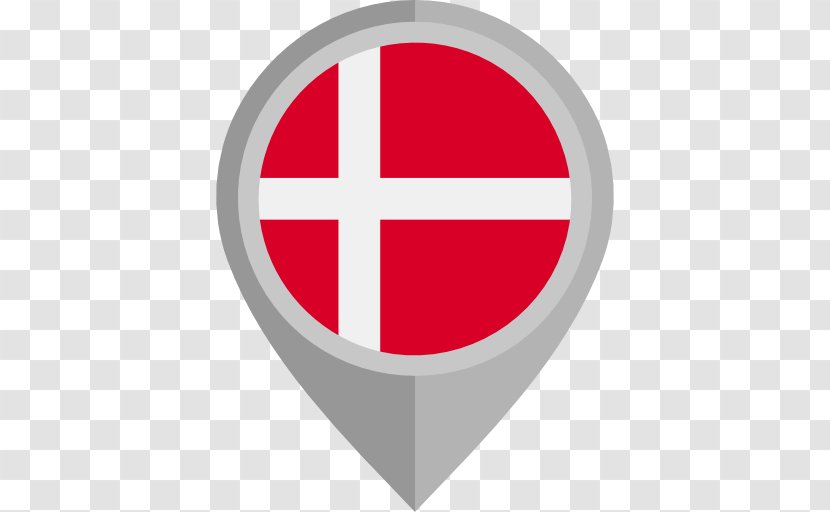 Flag Of Denmark - Heart Transparent PNG