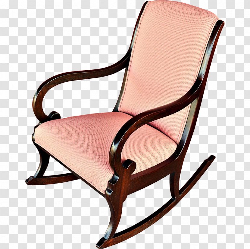 Rocking Chairs Upholstery Antique House - Chair Transparent PNG